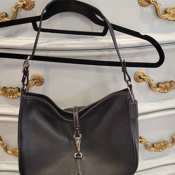 Coach Hamilton Leather bag with Silver Clip - Picture 1 of 16